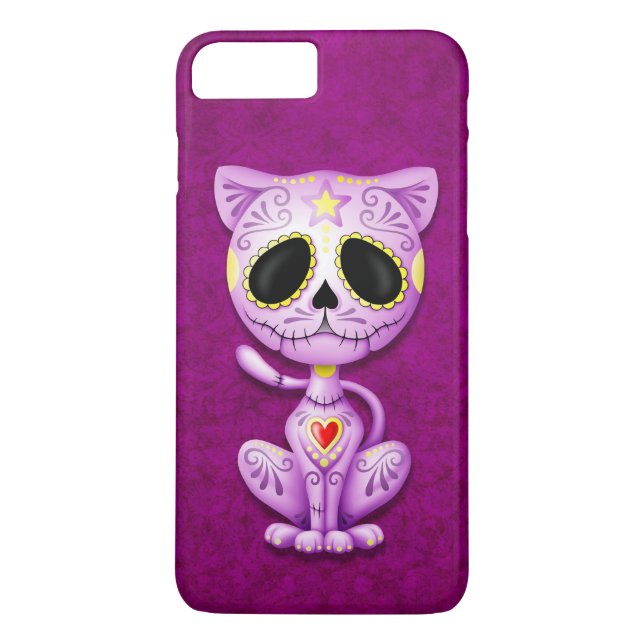 Purple Zombie Sugar Kitten Case-Mate iPhone Case (Back)