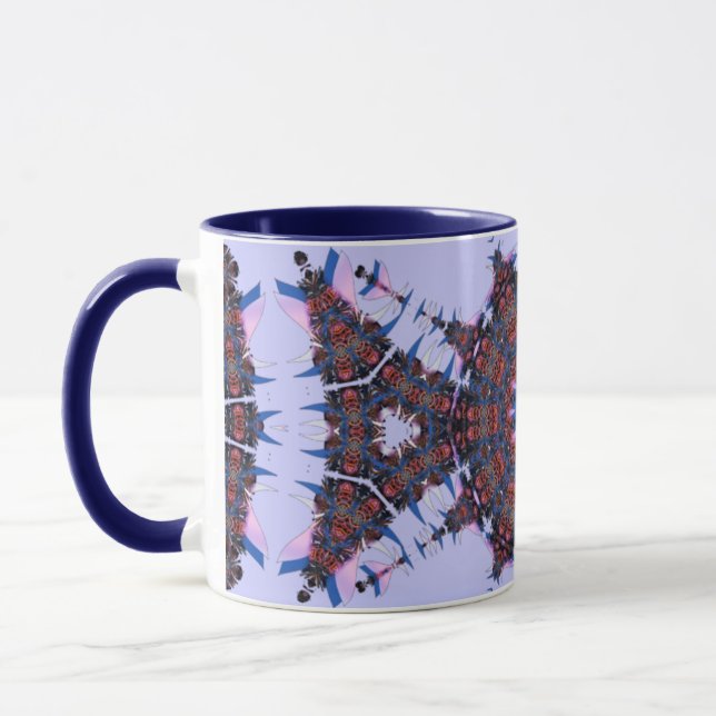 purpleblue fractals mug (Left)