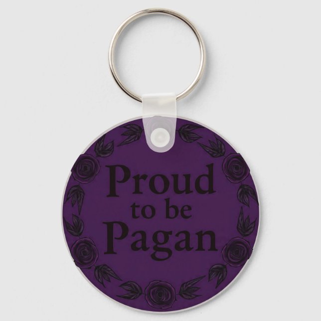 PurplePaganPride Key Ring (Front)