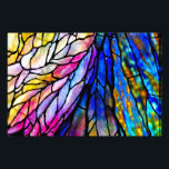 Purples and Blues Stained Glass Photo Print<br><div class="desc">A stunning rendition of Tiffany stained glass in purples,  pinks,  and blues. The window is located at Navy Pier at Chicago</div>