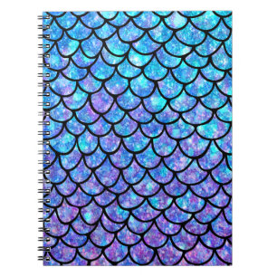 Purples & Blues Mermaid scales Notebook