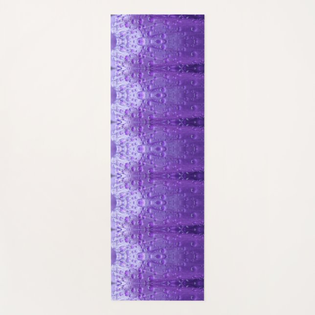 Purples Four Ikat  Yoga Mat (Front)