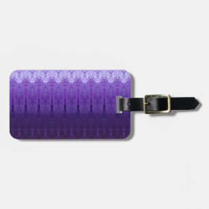 Purples Ikat 3 Horizontal Luggage Tag