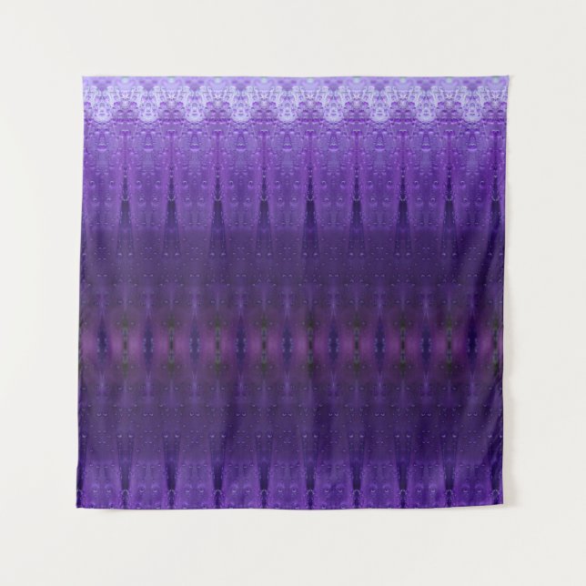 Purples Ikat 3 Tapestry (Front)