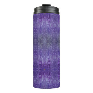 Purples Ikat 5 Thermal Tumbler