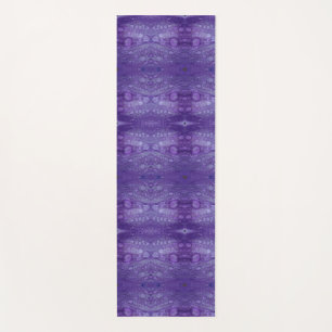 Purples Ikat 9  Yoga Mat