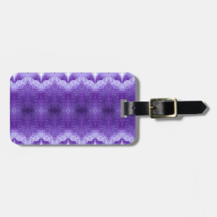 Purples Ikat Luggage Tag