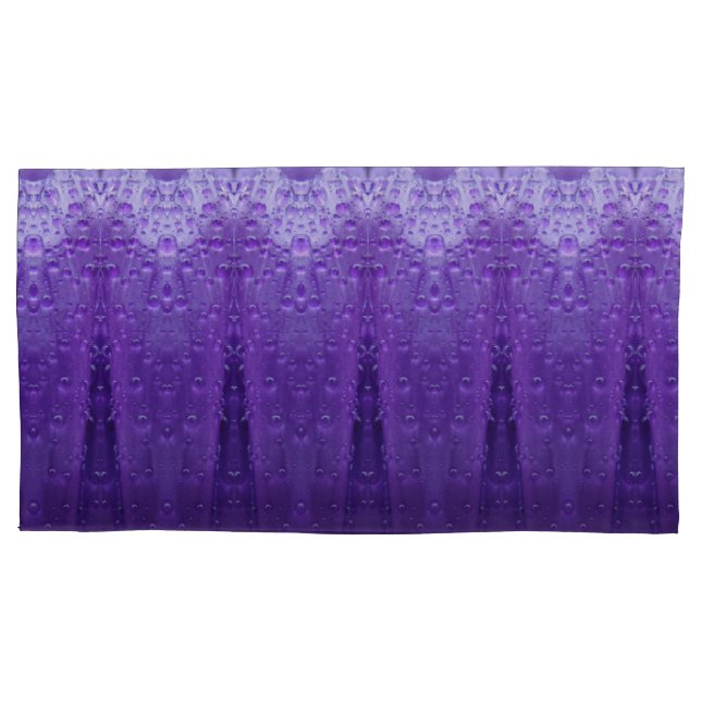 Purples Ikat  Pillowcase (Front-Left)