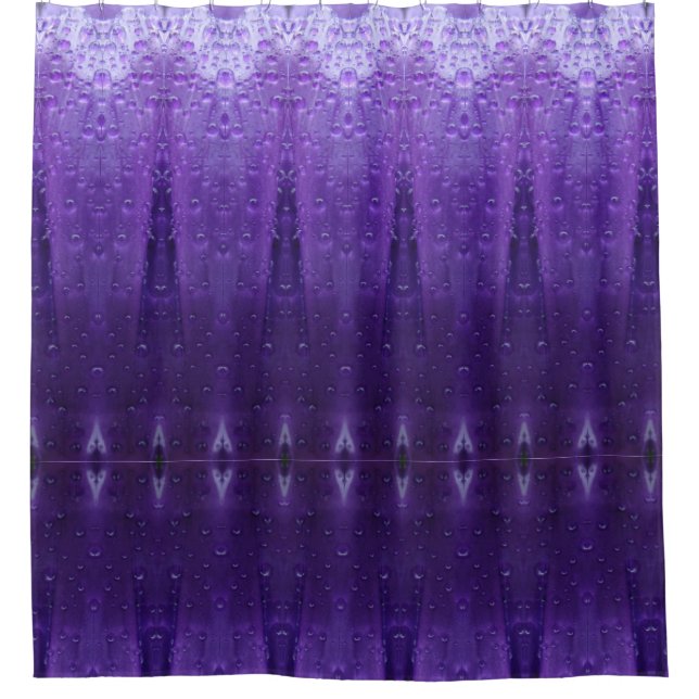 Purples Ikat Shower Curtain (Front)