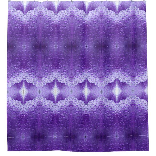 Purples Ikat Shower Curtain (Front)