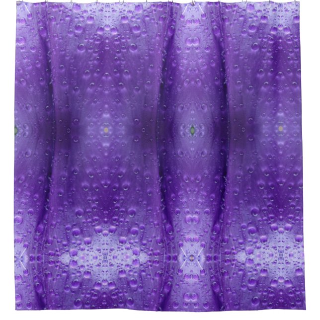 Purples Ikat Zen Shower Curtain (Front)