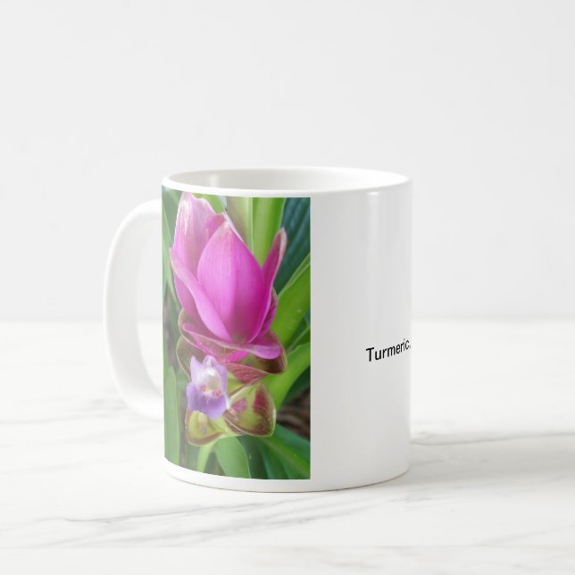 PurpleTurmeric flower Coffee Mug (Front Left)