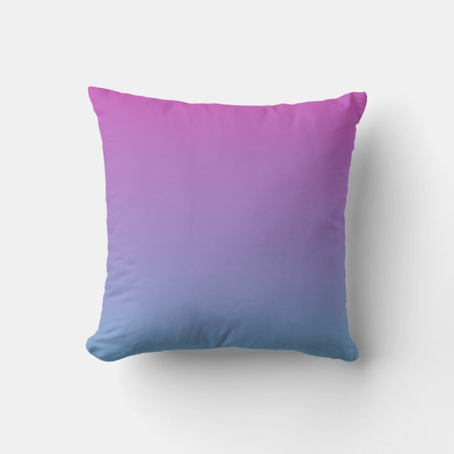 Purplish Gradient Colourful Throw Pillow (Front)