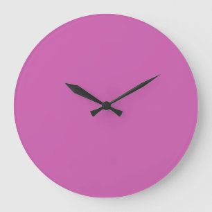 Purplish pink(solid colour) large clock