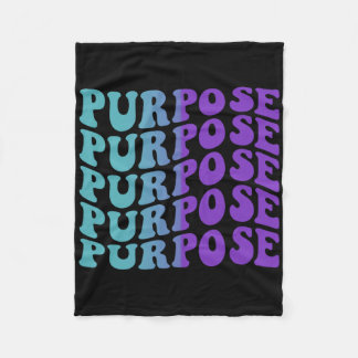 Purpose Suicide Prevention Depression Awareness  Fleece Blanket