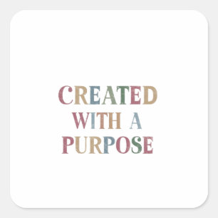 Purposeful Creation: Capturing Meaning Through God Square Sticker