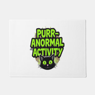 Purr-anormal Activity Cat Doormat