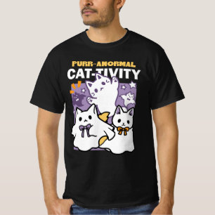 Purr-anormal Cat-tivity - Halloween Cat Design T-Shirt