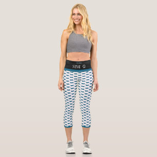 PURR BABY "BLACK" CUSTOM HIGH-WAISTED CAPRI PANTS