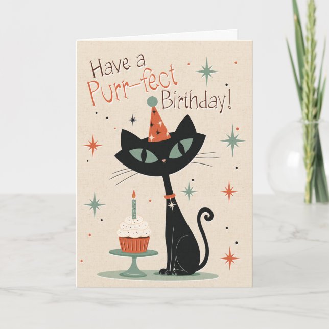 Purr-fect birthday card (Front)