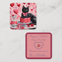 Purr-fect black cat Classroom Valentine