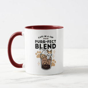 Purr-fect Blend: Cat and Coffee Art for Pet Lovers Mug