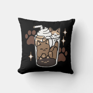 Purr-fect Blend: Coffee Design for Cat & Coffee Cushion