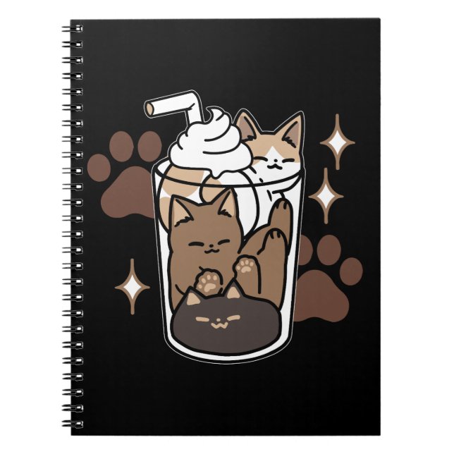 Purr-fect Blend: Coffee Design for Cat & Coffee Notebook (Front)