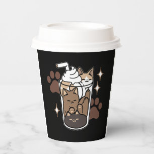Purr-fect Blend: Coffee Design for Cat & Coffee Paper Cups