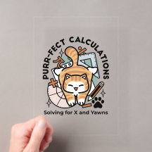 Purr-fect Calculations – Funny Math Cat Design