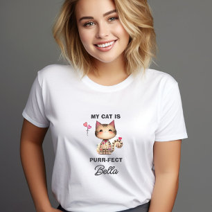PURR-FECT CAT HEART NAME T-Shirt
