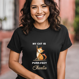 PURR-FECT CAT HEART NAME T-Shirt