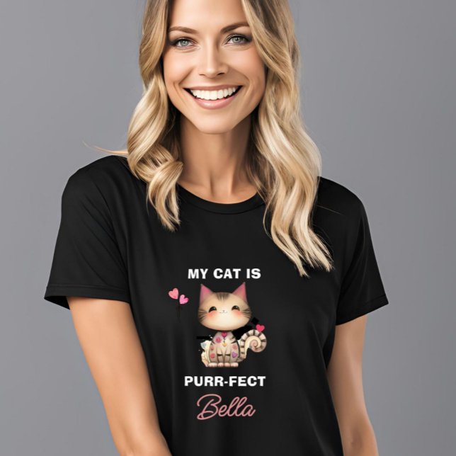 PURR-FECT CAT HEART NAME T-Shirt (Creator Uploaded)