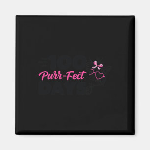 Purr-fect Days Cute Cat Student School Fun Kitten Magnet