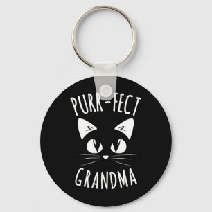 Purr-fect Grandma Fur Mum Cute Cat Lover Animal Gi Key Ring