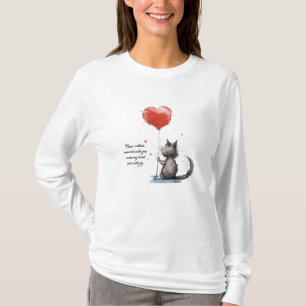 Purr-fect Heart Moments Meow-velous Love T-Shirt