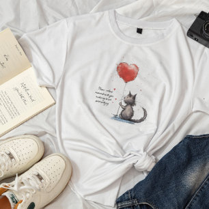 Purr-fect Heart Moments Meow-velous Love T-Shirt