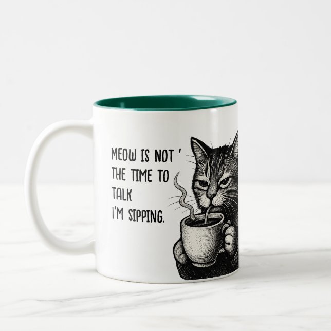 Purr-fect Mornings Mug (Left)