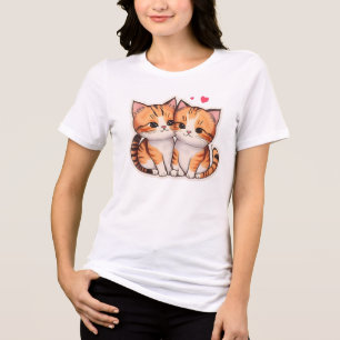 “Purr-fect Pair” “Double the Whiskers, Double the Tri-Blend Shirt