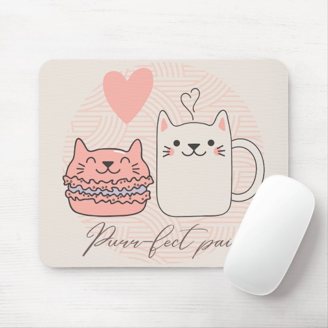 Purr-fect Pair Mouse Pad (With Mouse)