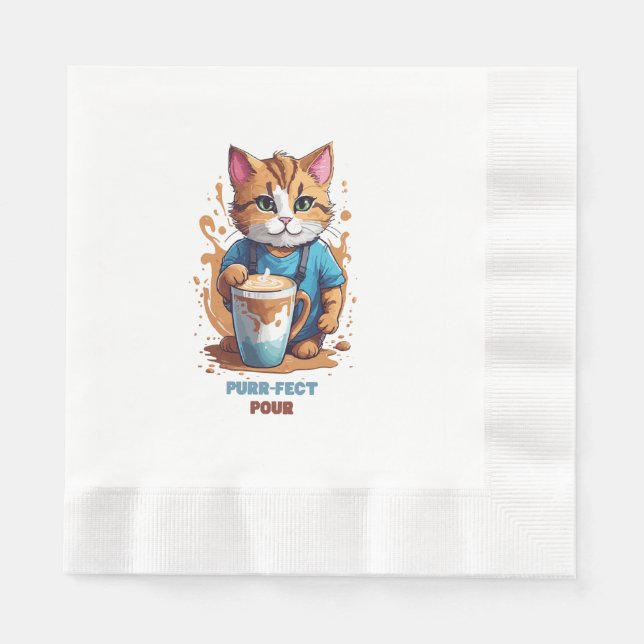 Purr-fect Pour Napkin (Front)