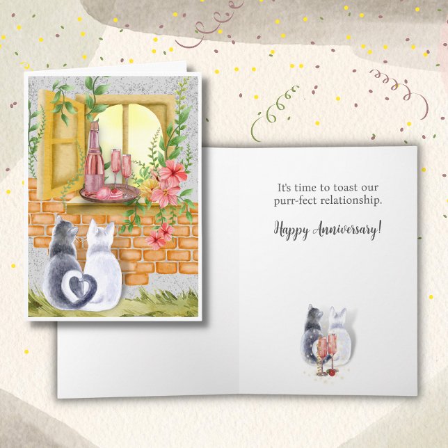 Purr-fect Relationship Wedding Anniversary Card (Creator Uploaded)