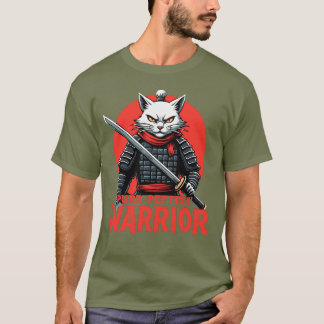 Purr-fect Samurai Warrior Cat – Fierce Feline T-Shirt