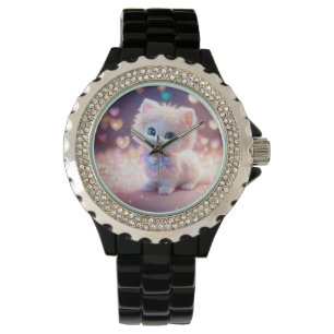 Purr-fect Time: Cute Cat Hand Watch