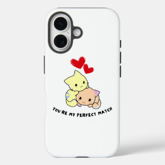 Purr-fect Valentine iPhone 16 Case