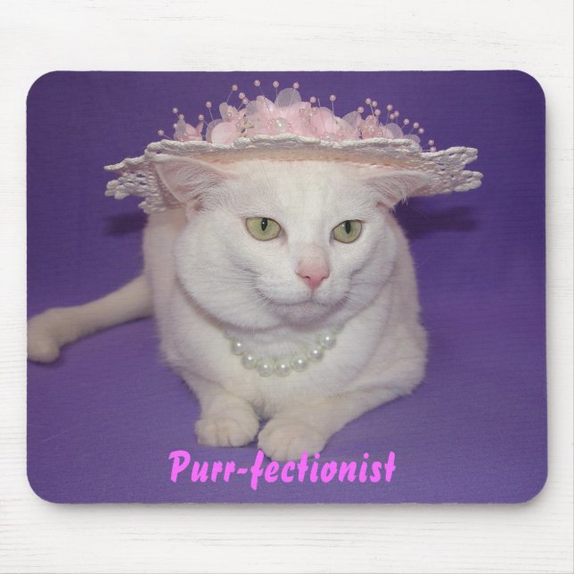 Purr-fectionist Mouse Pad (Front)
