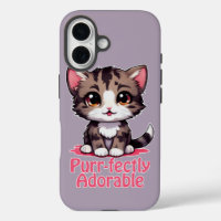 Purr-fectly Adorable Chibi Kawaii Kitten in Pink