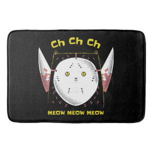Purr-fectly Horrifying Kitty Bath Mat