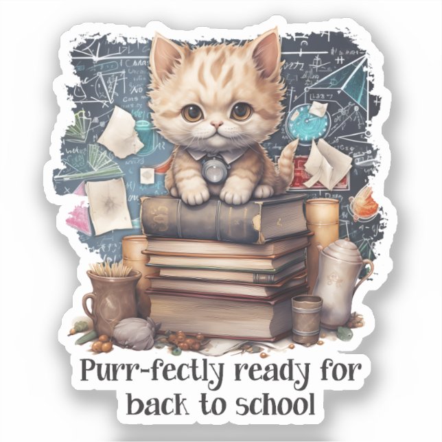 Purr-fectly Ready For Back To School (Front)