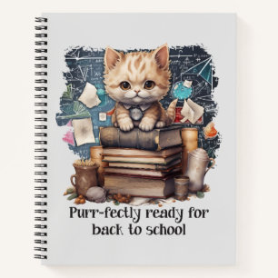 Purr-fectly Ready For Back To School Notebook
